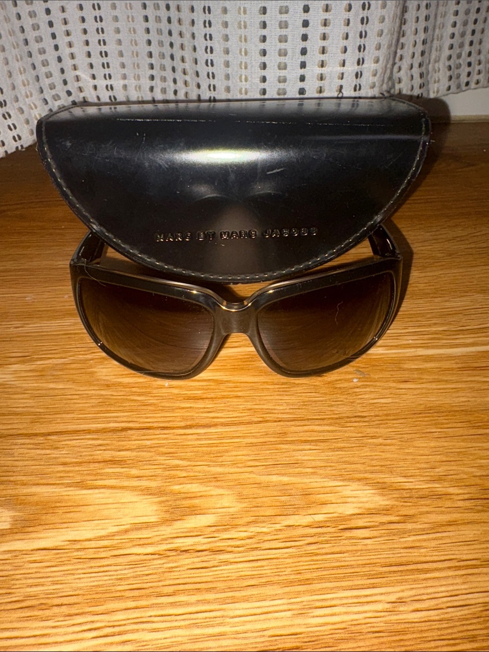 Marc by Marc Jacobs Black Gradient Lens Oversized Sunglasses